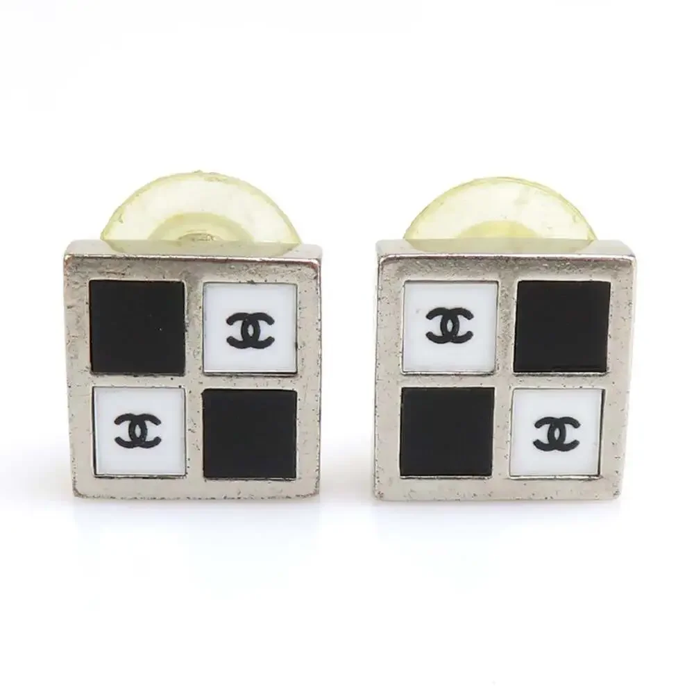 Chanel Earrings Silver-Tone Metal #261247C54B